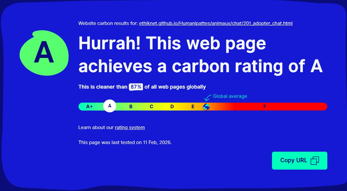 Capture d'écran nouvelle page adoption