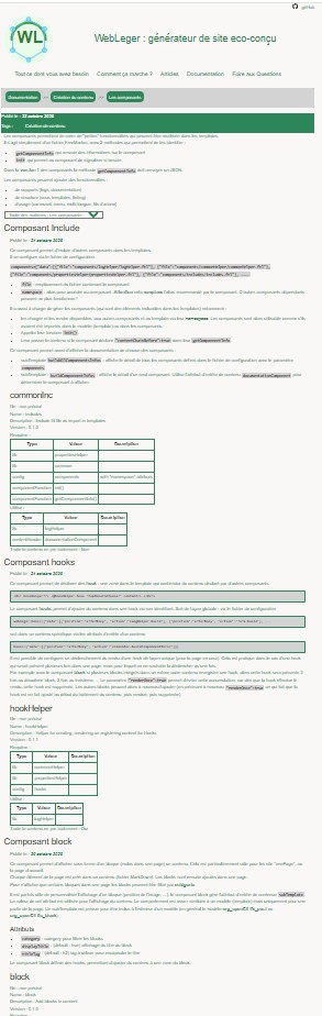 Capture d'écran page d'accueil